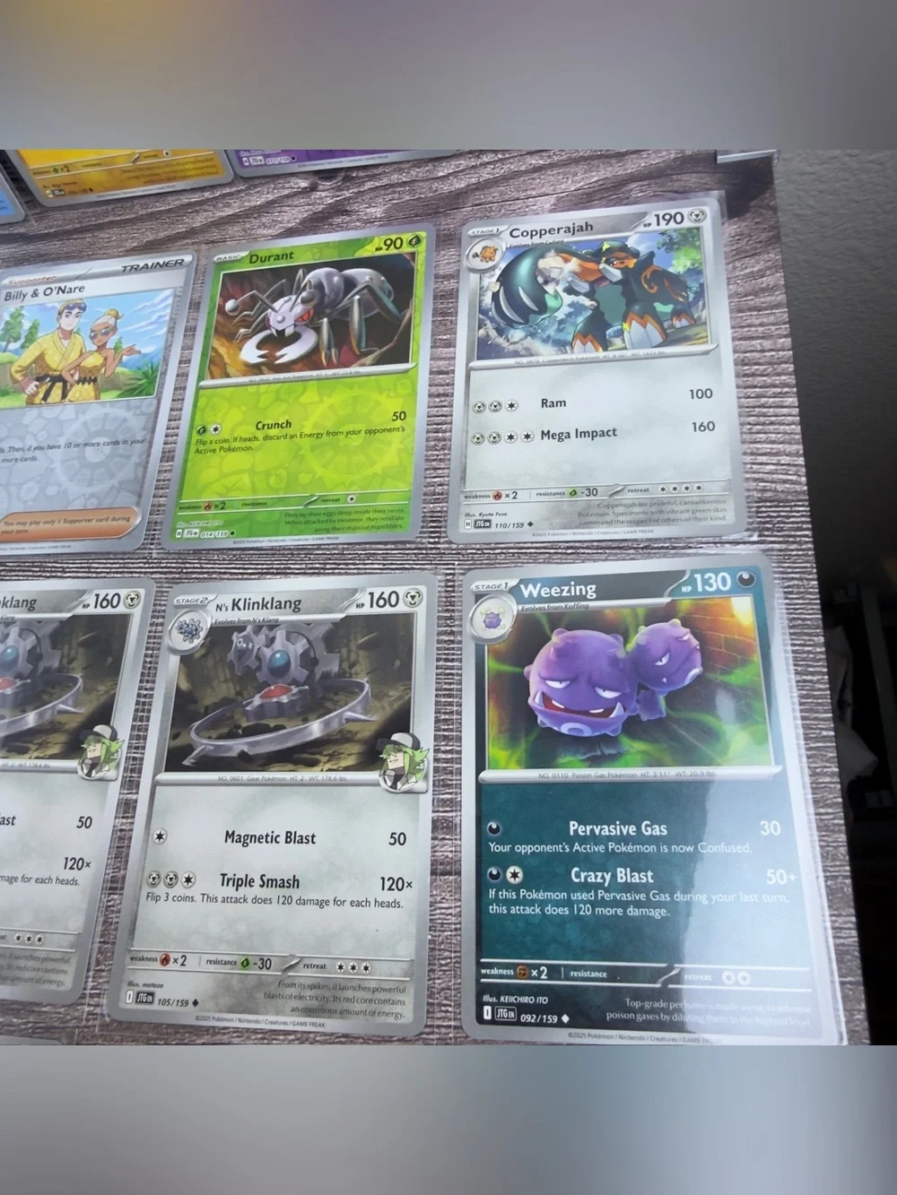 Lot of 20 Pokémon Cards – Reverse Holos Impidimp, Bill & O’Nare, Durant